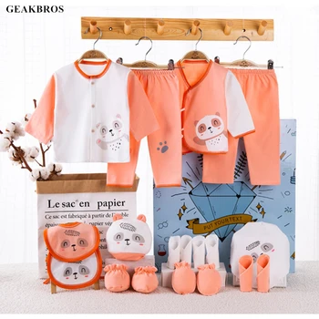 

18 pcs/set Newborn Baby Clothes 100% Cotton Infant Suit Boy Girl Summer Clothes Outfits Pants Baby Clothing Hat bib ropa de bebe