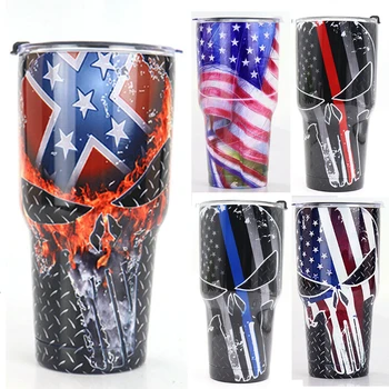 

Swig Coffee Mugs Skull Thermos Travel Mug 30oz Vacuum Flask Stainless Steel Bottle For Water Tea Beer Swig Wine Cup Outdoor Car