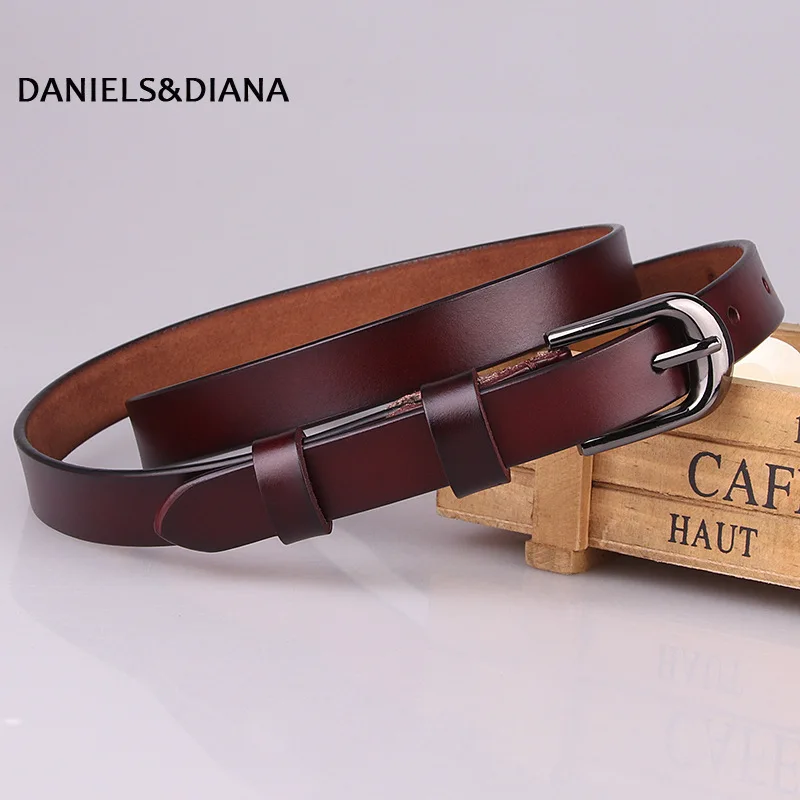 

Girls Women Belt Thin Leather Women Dress Accessories Candy Color Leather Waistband Belt Metal Buckle