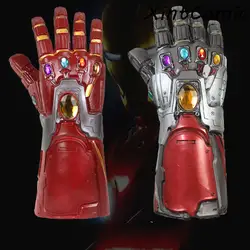 Мстители 4 эндигра Железный человек Бесконечность гаунтлет Халк Косплей рука танос латексные перчатки маска супергерой вечерние реквизит