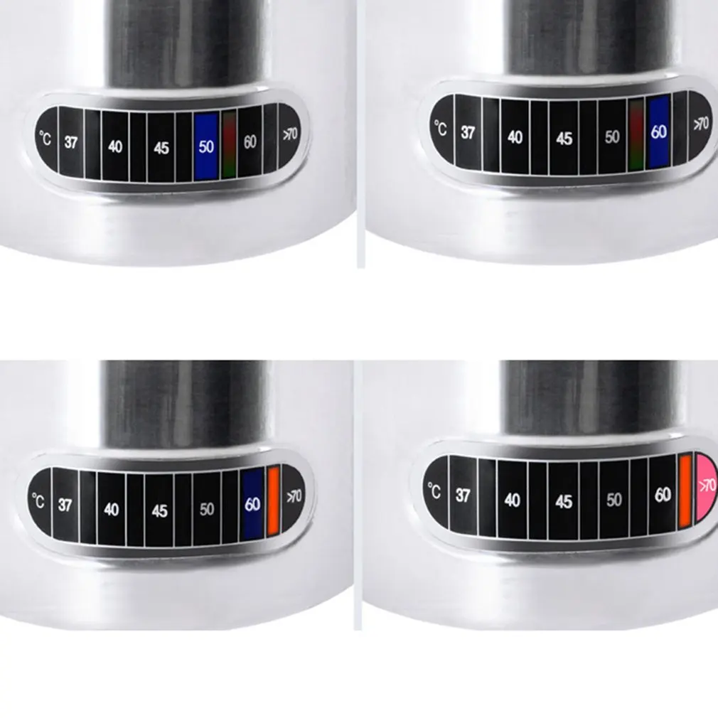 Stainless Steel Pull Cup With Temperature Paste Pull Flower Cylinder Tip Coffee Milk Foam Cup Milk Cup
