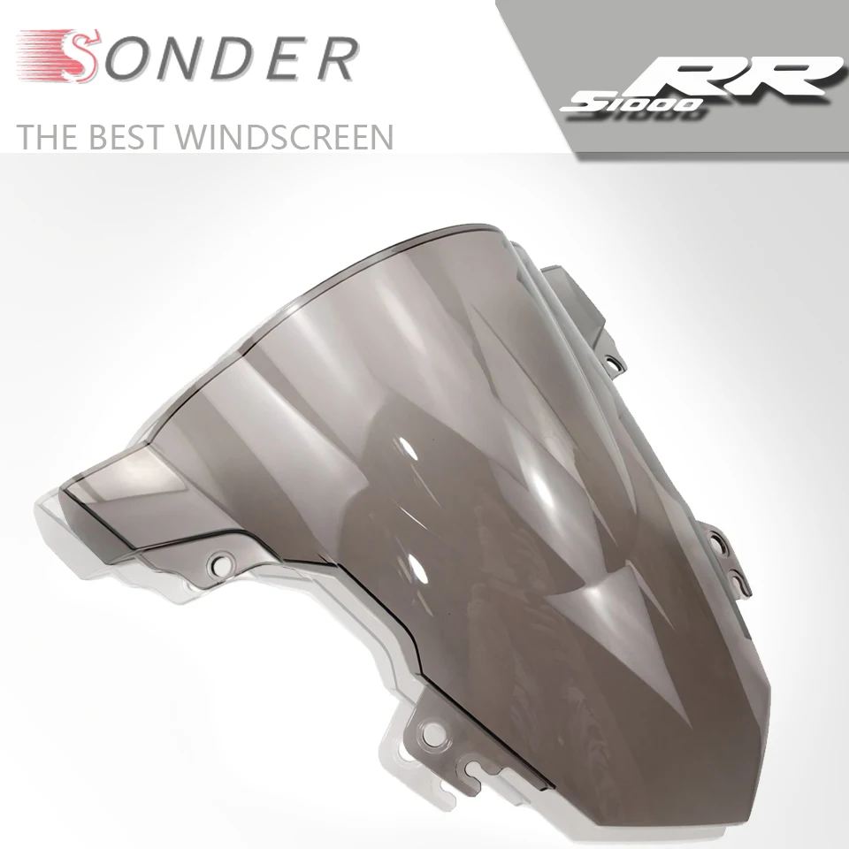 Черный мотоцикл лобовое стекло для BMW S1000RR S1000 RR 1000 2015 2018 двойные Пузырьковые