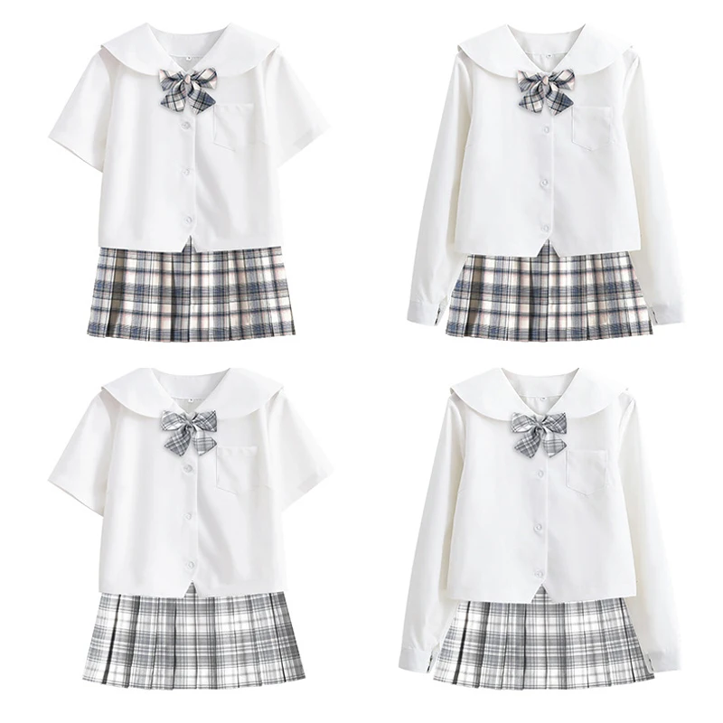 Летние японские плиссированные юбки с высокой талией для девушек женское