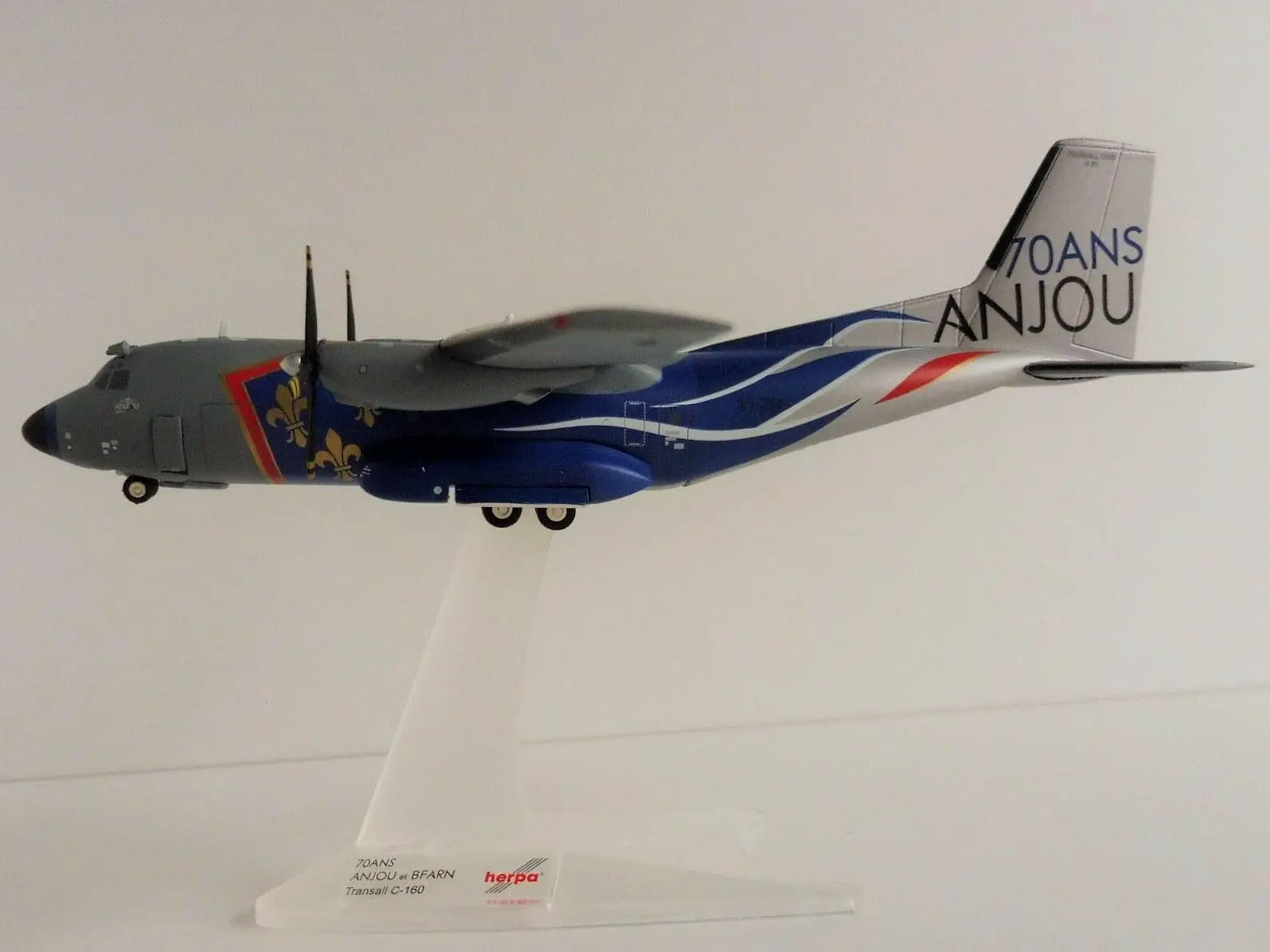 Эрпа французские ВВС transmall C-160 ET 01,064 Bearn/ET 02,064 Anjou. 70 юбилей 1/200 литье под давлением модель самолета