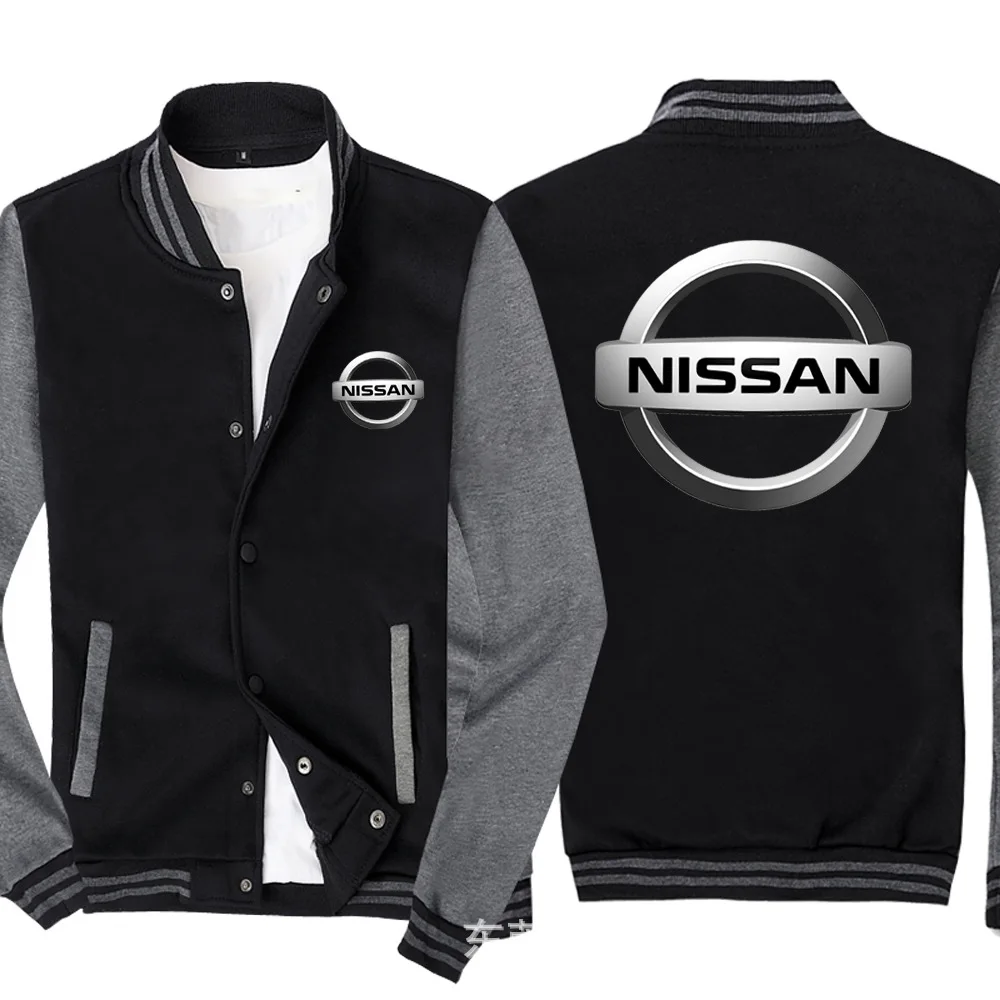 Мужская бейсбольная форма для Nissan с логотипом, повседневные теплые толстовки в стиле хип-хоп, Harajuku, мужская бейсбольная куртка, приталенная, унисекс, H