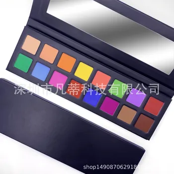 

1F Minimum20,16 color hologram squarepearl light matte golden can private label custom logo if meet minimum wholesale cosmetics