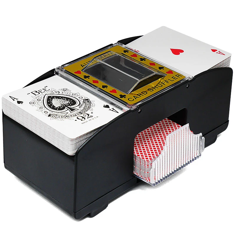AutomaticPokerCardMixerElectric6DecksBatteryOperatedCardMixingMachineForCasino