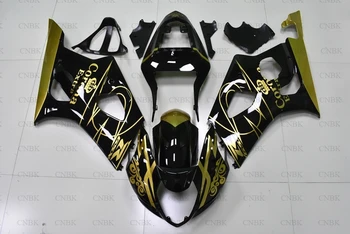 

Full Body Kits for GSXR1000 03 GSXR1000 Plastic Fairings 2004 for Suzuki GSXR1000 Fairings 2003 - 2004 K3 Black Gold