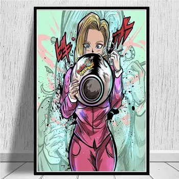 

1 Piece Dragon Ball Super lazuli Android 18 Anime Poster Painting Canvas Wall Art Picture Home Decoration Living Canvas Painting