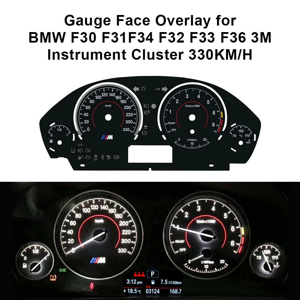 Instrument Overlay Retrofit For BMW F30 F31 F34 F32 F33 F36 320i 328i
