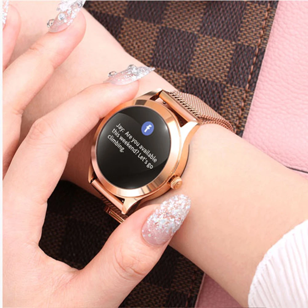 KW10 Смарт-часы женские браслет модные водонепроницаемые мульти-спортивные режимы шагомер пульсометр фитнес для женщин, подарок для девочки