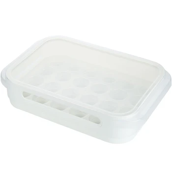 

Food Vegetable Fruit Fresh Keeping Container Organizer Egg Crisper Tray 24 Grid Egg Saver Case Kitchen Egg Storage Stackable Box
