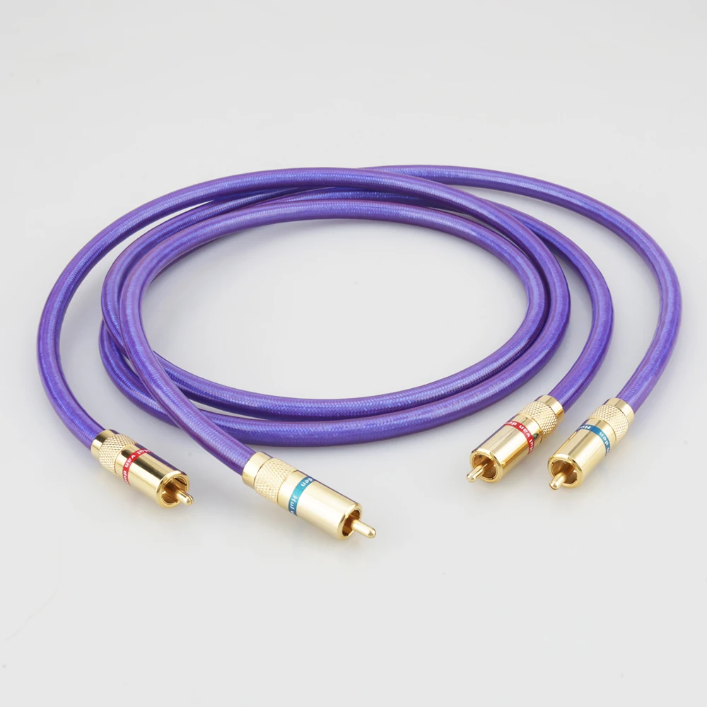 Coppia Van Den Hul Mc-Silver It 65 Rca Cavo Di Interconnessione Audio Con Spina Rca Placcata Oro
