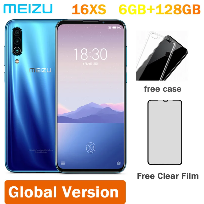 

Global Version Meizu 16XS 6GB RAM 128GB 16 XS Smart Phone Snapdragon 675 6.2" 48MP Triple Camera AI Front 16MP 4000mAh