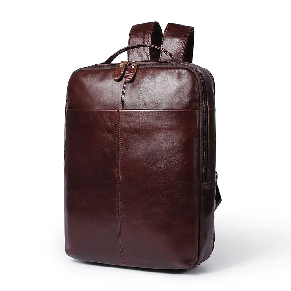 

Manufacturers Direct Selling New Style MEN'S Real-leather Bag First Layer Leather Backpackage Computer Bag Men Backpack Travel B