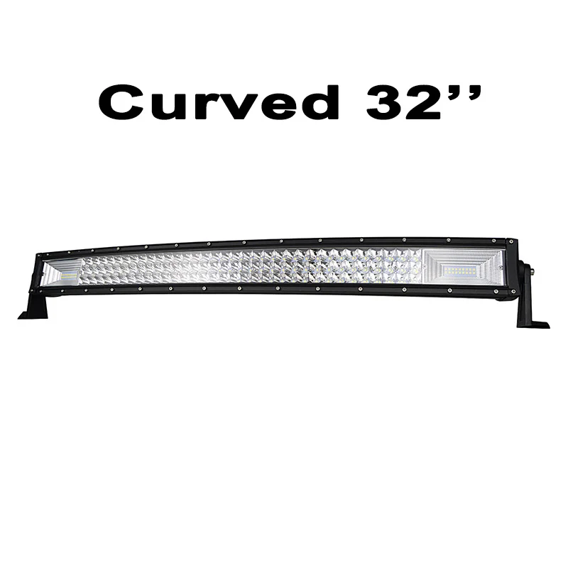 2" 32" 4" 52" 270W 405W 540W 675W изогнутый СВЕТОДИОДНЫЙ светильник бар Offroad светодиодный бар комбо балка 9v 30v для 4x4 4WD внедорожный грузовых автомобилей - Цвет: 32inch no wire kit