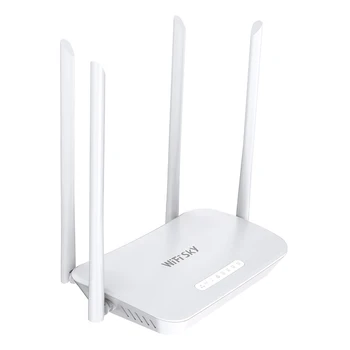 

WIFISKY WS-R640 4G Wireless Router 300Mbps WiFi Router w/ SIM Card Slot US Plug Dual-Band Wireless Router Wifi Repeater