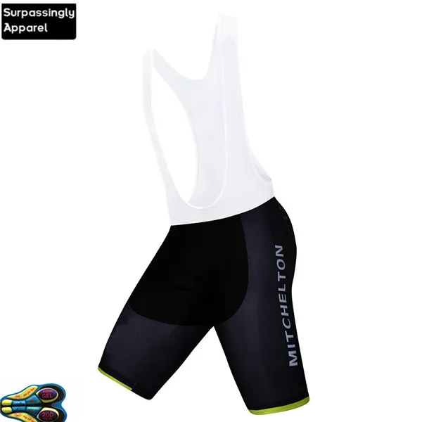 MITCHLETON Black 6XL PRO TEAM 20D GEL PAD BLACK CYCLING BIB SHORTS Men Cycling Ropa Ciclismo Men Cycling Bottom MTB Shorts - Цвет: 20D Gel Pad