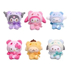 Sanrio – jouets en peluche Hello Kitty Kuromi, porte clés, accessoires de décoration pour la maison, poupée en Pp et coton, cadeaux pour filles
