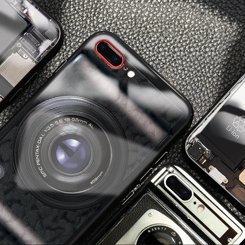 Для iPhone XS Max XR X 8 7 6 6s Plus Классическая аудиолента из закаленного стекла жесткая модная Защитная чехол для iPhone 7