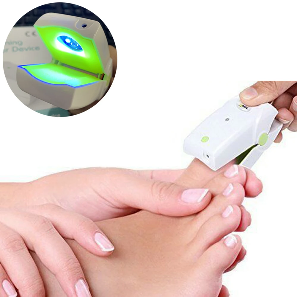 

Portable Home Use Cure Toe Nail Fungus Blue Light & Laser Light Therapy Device Onychomycosis Anti Fungal LLLT Physiotherapy New