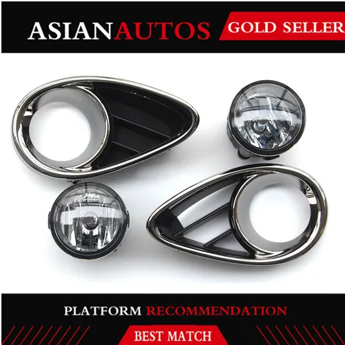 

OEM 2X Left&Right Front Chrome Bezel Fog Lamp For Infiniti Fx 30d 35 37 50 09-15