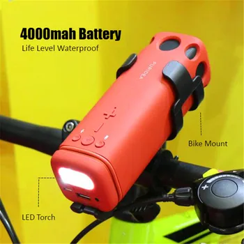 

Bicycle Speaker Riding Cycling Power Bank Lights Lighting Waterproof Music Center Box Bluetooth Soundbar Boombox Sound System