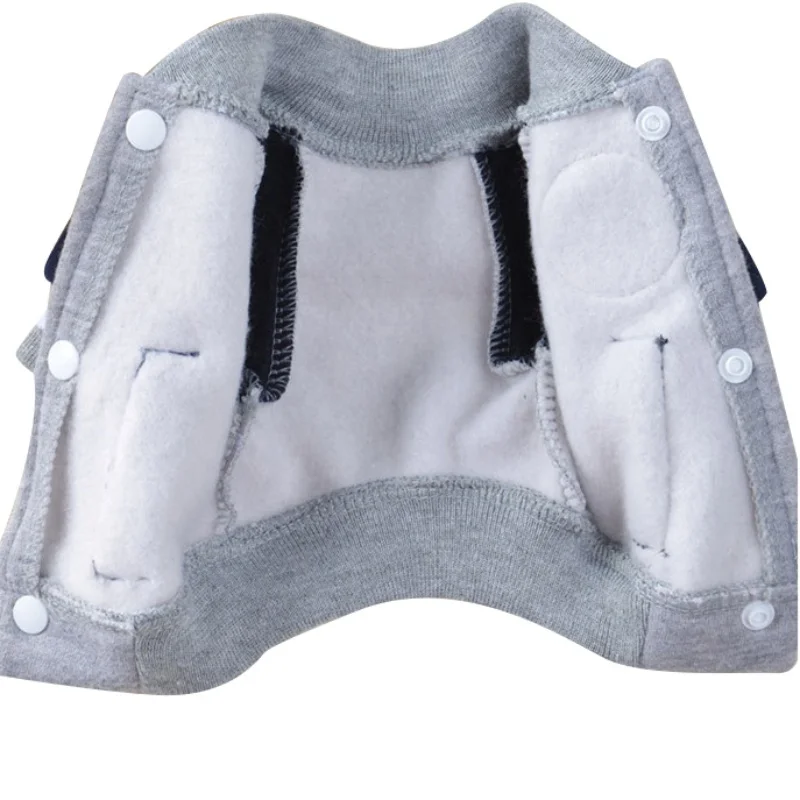 Two Feet Winter Dog Clothes Grey Color S-xxl Size For Choice Super Warm&Soft Cotton Padded Dog Winter Pet Jacket Dog Accessories