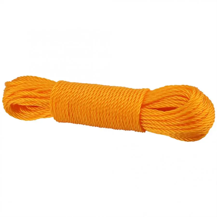 New 20m Clotheslines Long Colored Nylon Rope Climbing Traction Tying Shade Net Rope Clothesline Garden Camping Outdoors - Цвет: B