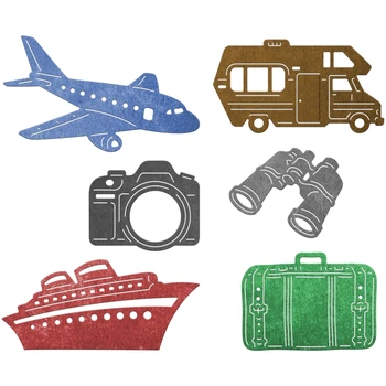 

High Quality Metal Cutting Dies Powerful Vehicles Travel Essentials Telescope Camera Bag For DIY Scrapbooking Album New Cards