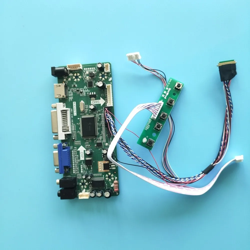 Комплект для планшетов управления яркостью/яркостью. NT68676 40pin HDMI + DVI VGA LCD