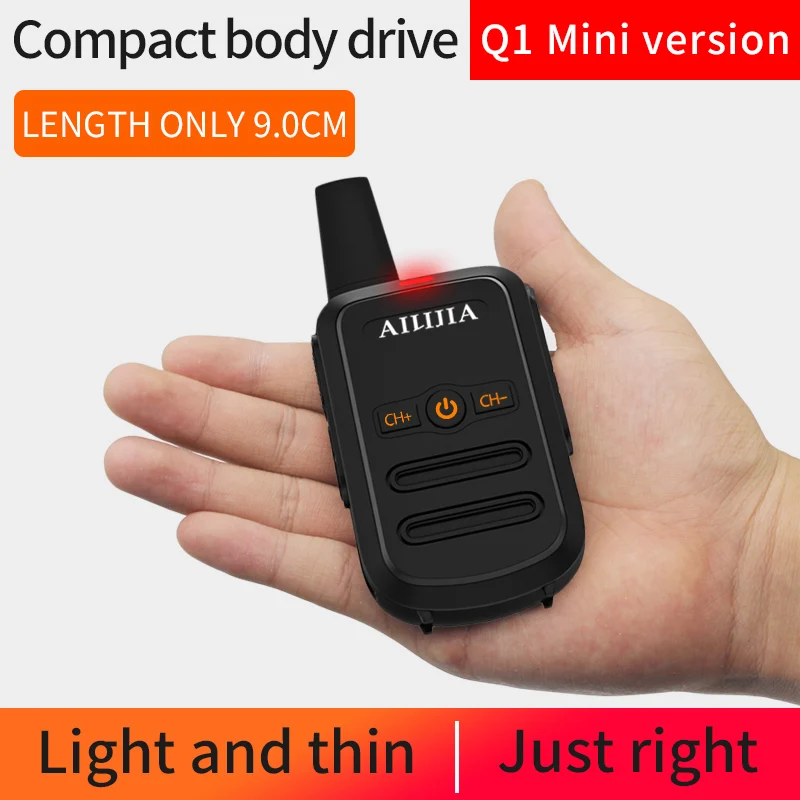 Mini Walkie Talkie Ailijia Q1 Portable Two Way Radio Comunicador Long