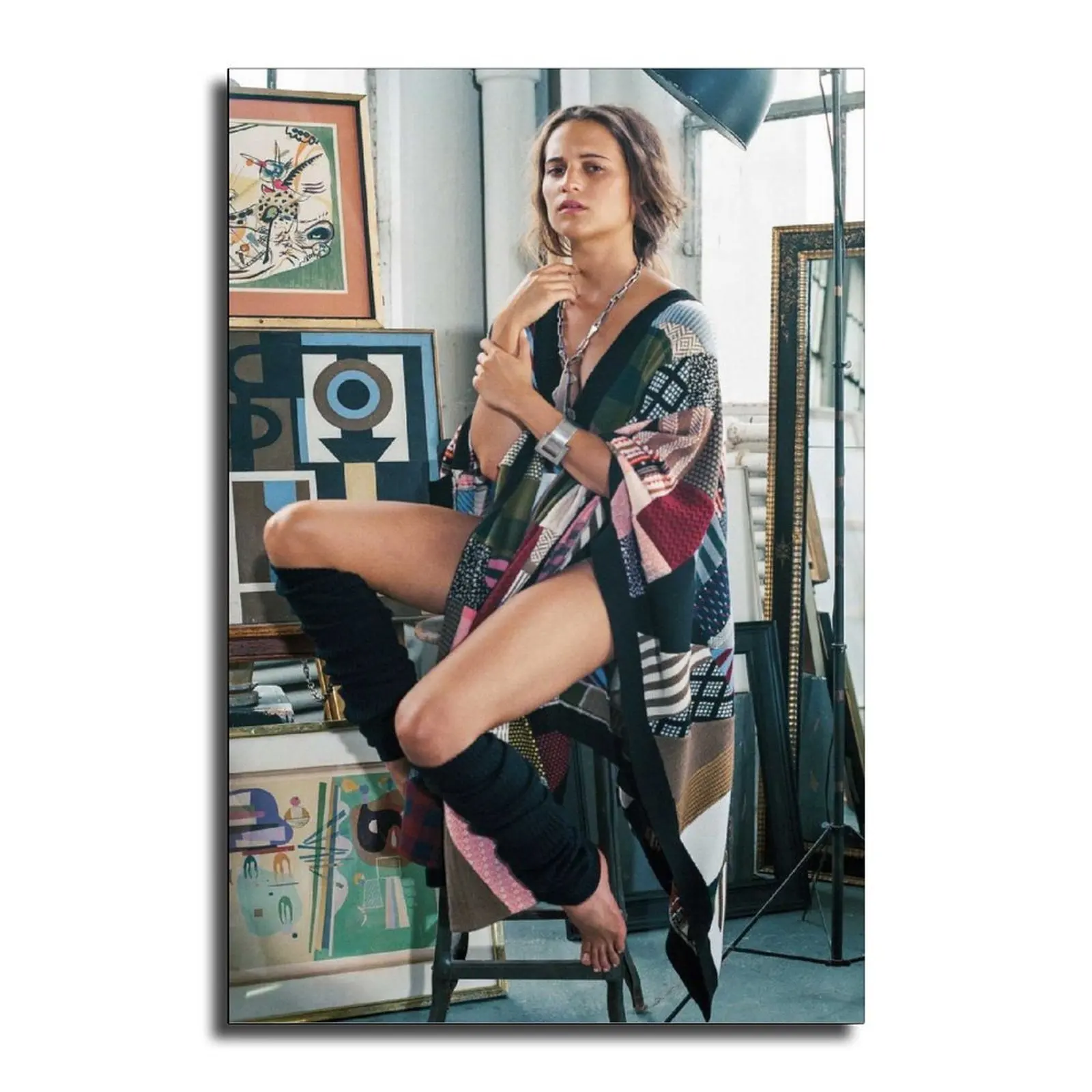 Alicia Vikander Talks The Danish Girl Canvas Art Poster and Wall Picture Print Modern Family Bedroom Decor Posters | Дом и сад