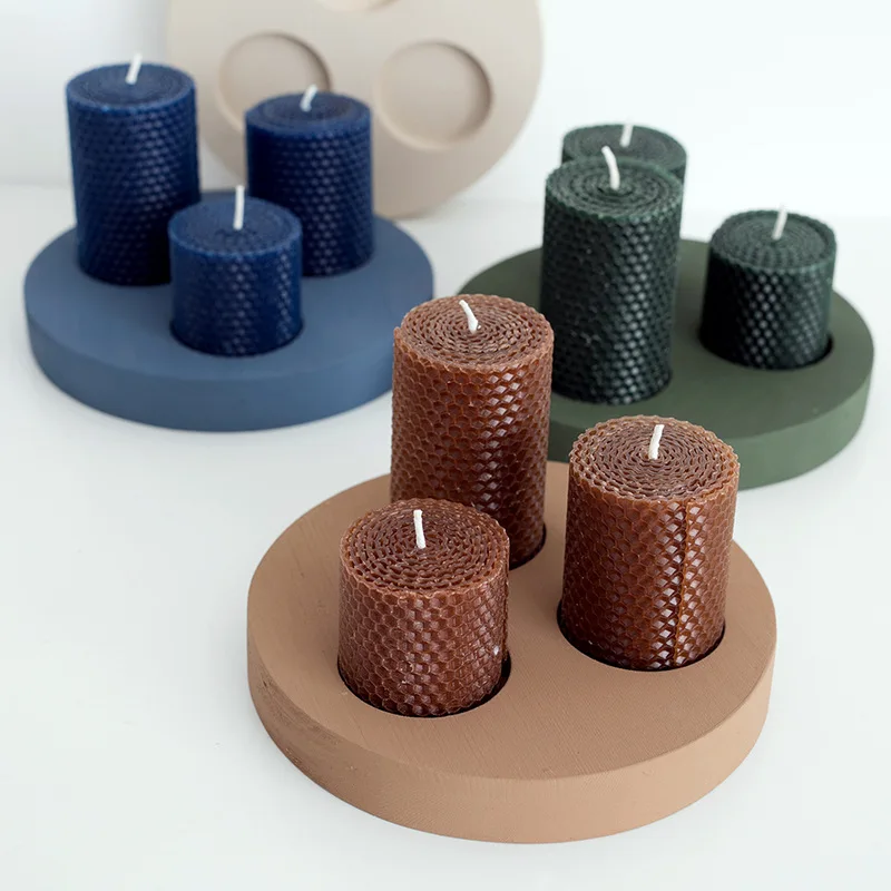 ABUI-Pillar дизайн Подсвечники Tealight держатель Мини цветочный горшок для дома Бар Сад Деревянные Подсвечники украшения