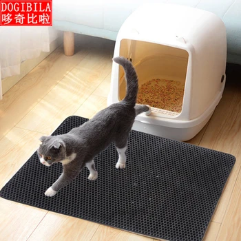 

Cat Litter Mat EVA Double-Layer Pet Cat Litter Trapper Mats with Waterproof Bottom Non-slip Pet Litter Cat Mat Layer kattenmand