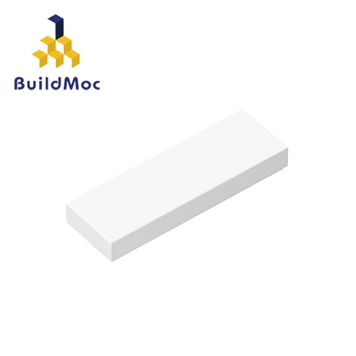 BuildMOC совместимый для 63864 1x3 для строительных блоков части DIY логотип развивающие творческие подарочные игрушки - Цвет: M0519-22