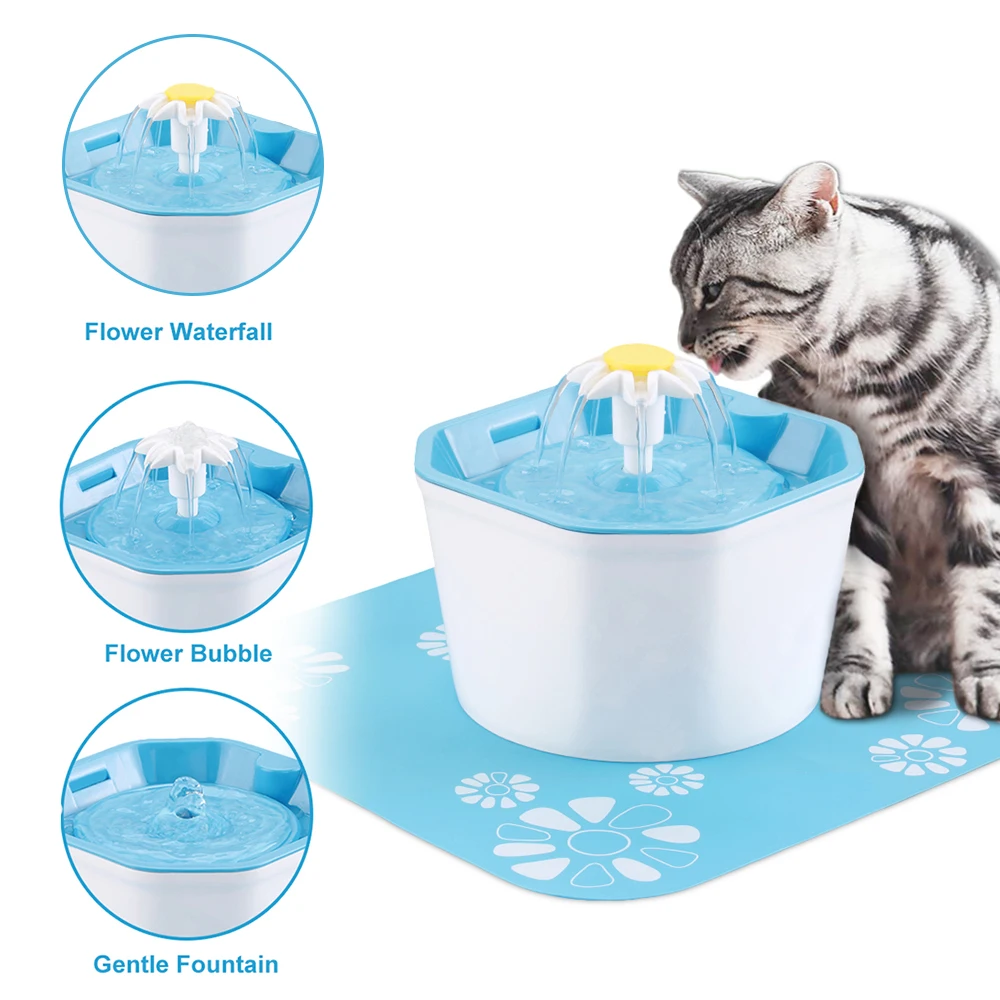Automatic Pet Water Fountain Cat Dog Water Drinking Bowl USB Electric Pet Water Dispenser Quiet Drinker Auto Feeder