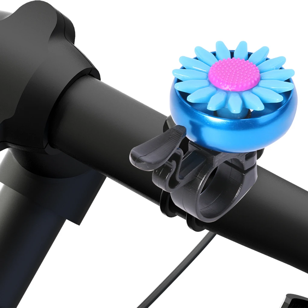 Bike Small Bell Iron Plastic Flower Campanello Per Bicicletta Allarme Per Anello Da Ciclismo Decorativo Intelligente Rosso