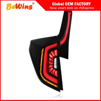 

Car styling For 14-20 Fit GK5 refit tail lamp LED light guide pillar lamp orange smoke black streamer