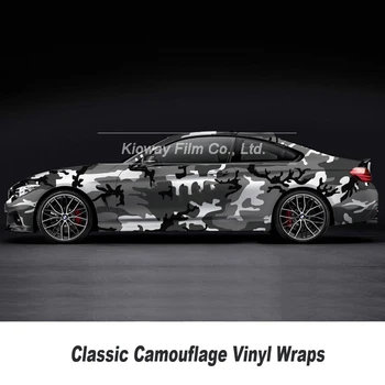 

5/10/18m*1.52m Car styling Black and white Camo Vinyl Wrap Car Motorcycle Decal Phone Laptop DIY Styling