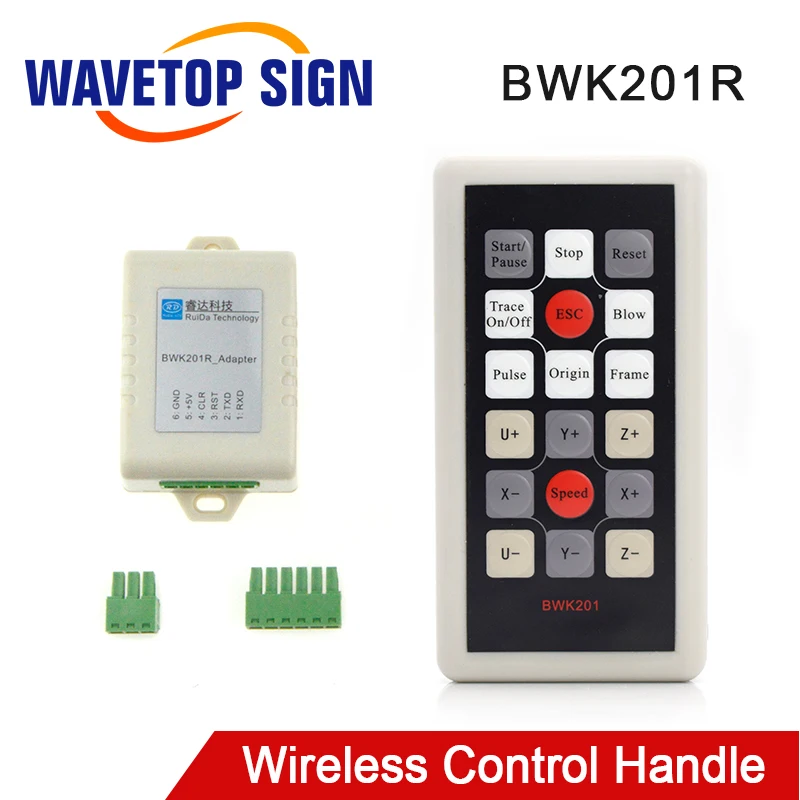 WaveTopSign Ruida беспроводная ручка управления BWK201R для RDC6442G RDC6442S Co2 лазерный контроллер