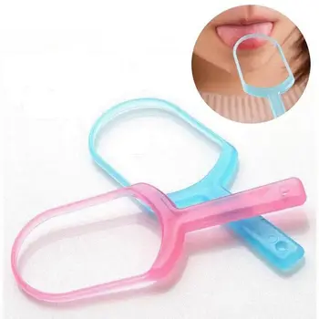 

2pcs Plastic Tongue Scraper Brush Tongue Cleaner Oral Cleaning Tools Dental Hygiene Fresh Breath Dental Care Health Tools