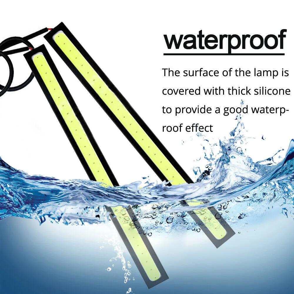 CO LIGHT 2 шт. 17 см COB DRL Светодиодный дневной ходовой фара внешние огни для универсальных автомобильных водонепроницаемых фар Противотуманные фары