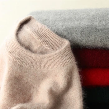 warm pure mink cashmere sweaters and pullovers for women Autumn Winter soft turtleneck turtleneck sweater for womenpullovers turtleneck pullovers loose basic sweater autumn and winter tops solid cashmere sweater women loose thick mink cashmere sweater