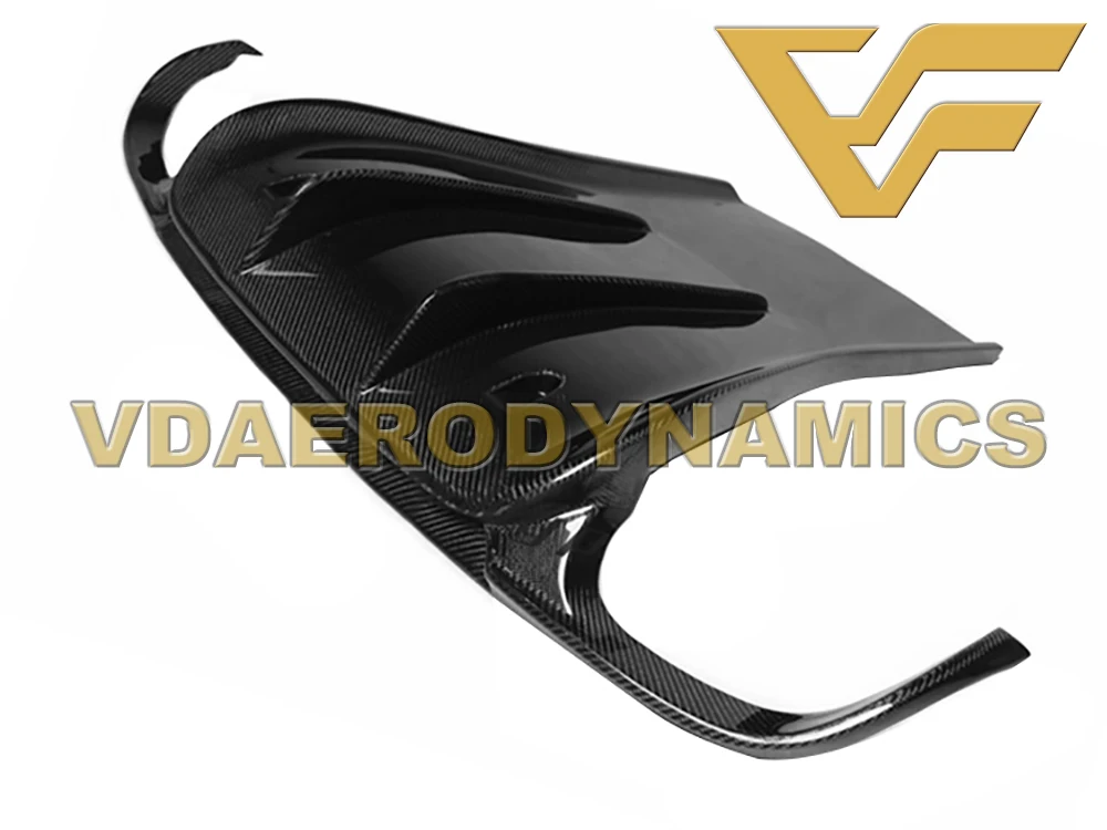 Подходит для 11-14 991 991,1 Porsche 911 Carrera S 4 4S VAD-V комплект из углеродного волокна для всего тела передняя губа задняя губа диффузор боковые юбки - Цвет: Rear Diffuser B