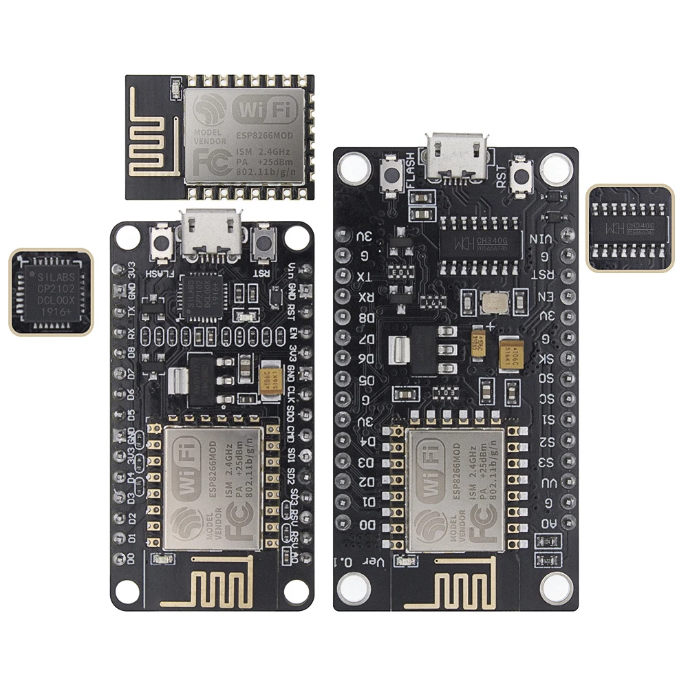 10 шт. беспроводной модуль CH340 CP2102 NodeMcu V3 V2 Lua WIFI Интернет вещей макетная плата на