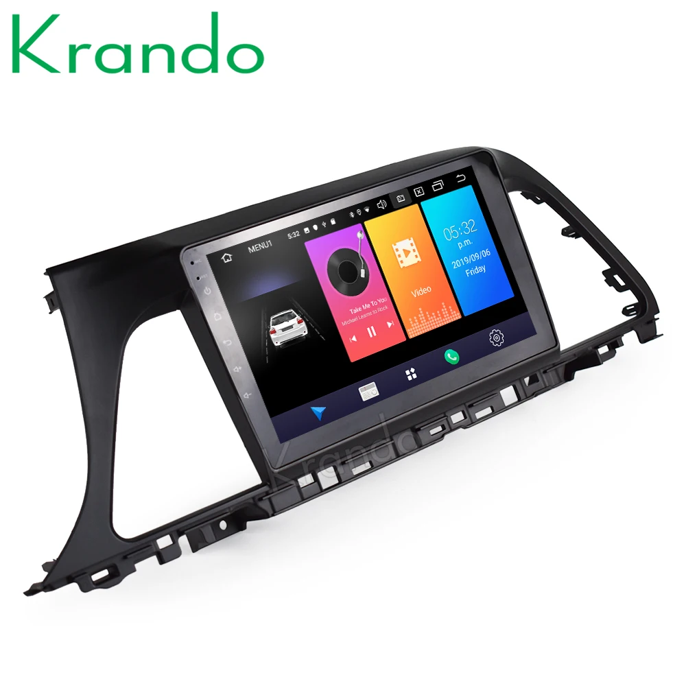 Krando Android 9 0 &quotIPS большой экран Полная сенсорная Автомобильная навигационная