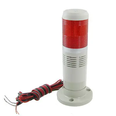 

24V Industrial Red LED Signal Tower Lamp Flash Warning Stack Light Zqehe
