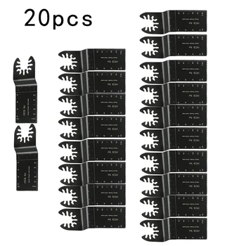

20x Oscillating Multi Tool Saw Blade Cutter Straight Wood Soft Metal Cutting