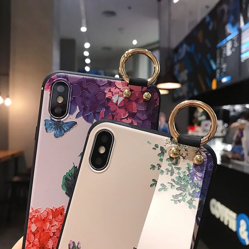 Чехол для samsung A10, модный Художественный Цветочный ремешок, чехол s для samsung Galaxy A30 A20 A40 A60 A50 A70, ТПУ накладка держатель для телефона